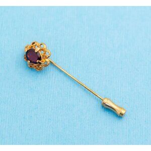 Vintage Art Deco Curls Stick Pin - N15